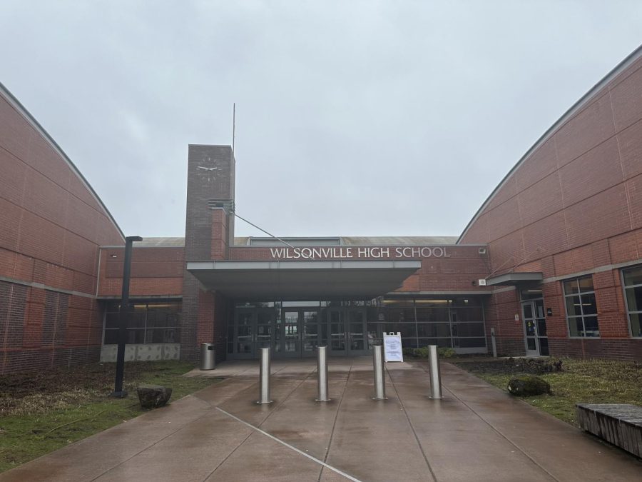 The view as you enter Wilsonville High School. This is a sight many freshmen saw as they entered WVHS for the first time. 