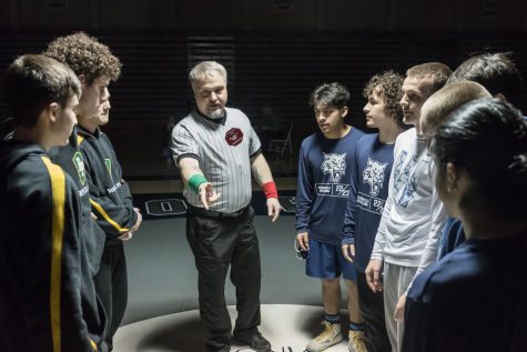 Wilsonvilles wrestling team prepare to face off against Putnam. Wrestling takes place in Winter and is one of Wilsonvilles more overlooked sports.