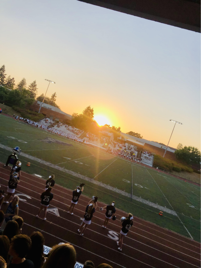 Football games help to build our community.  As they find their place at our school, freshmen appreciate guidance and advice from upperclassmen.