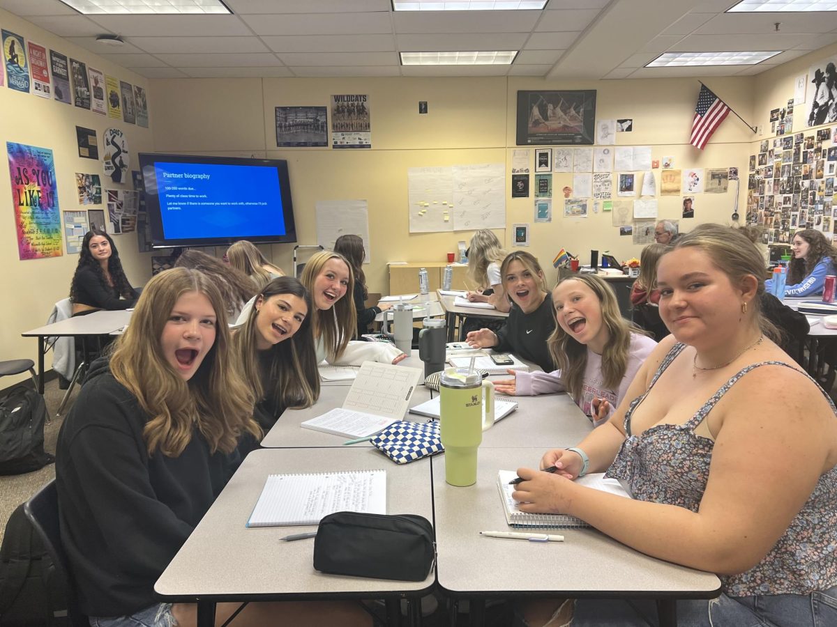 Freshman students gather in Mr. Fitzgerald's journalism class to hunker down on school work. They are excited to see what the school year brings.