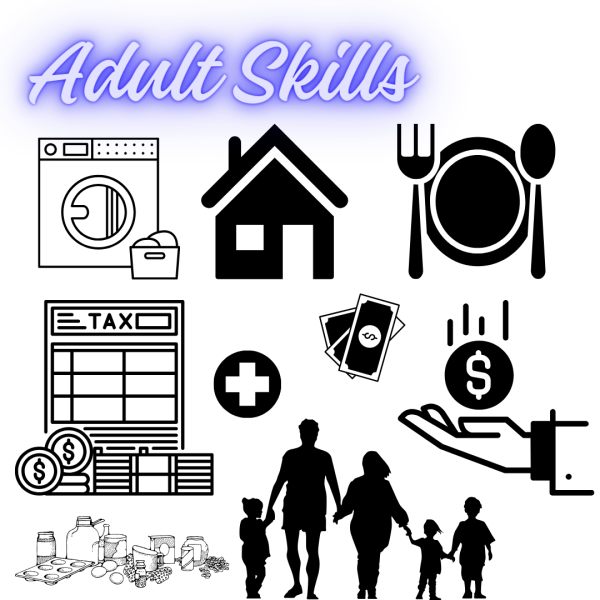 There are many different skills students will need to know before becoming an adult. This includes things like taxes, finance, and home management. 