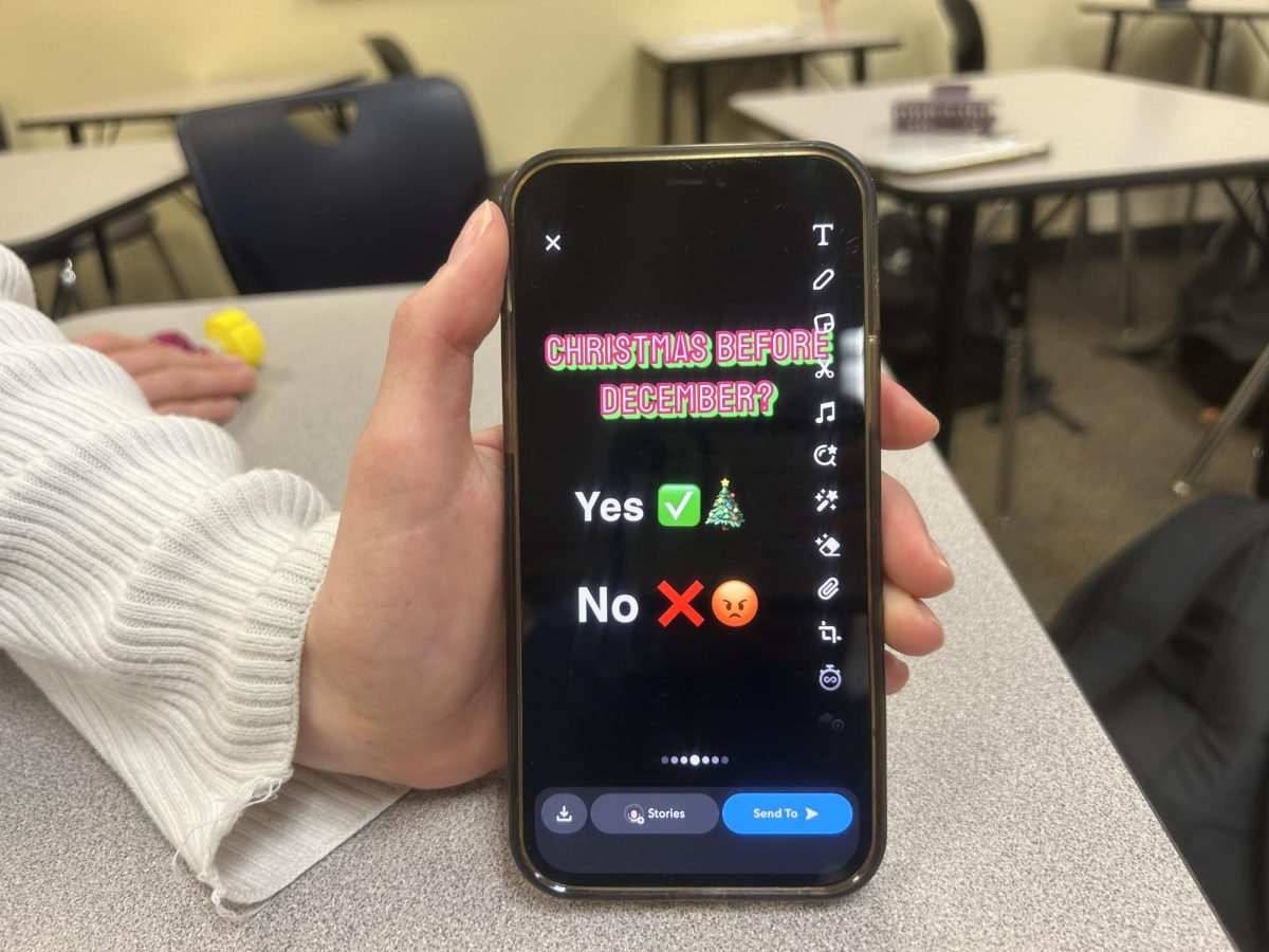 During lunchtime, Students ask others when they believe Christmas should start to be celebrated. Many students were in agreement that Christmas should be celebrated after Thanksgiving.