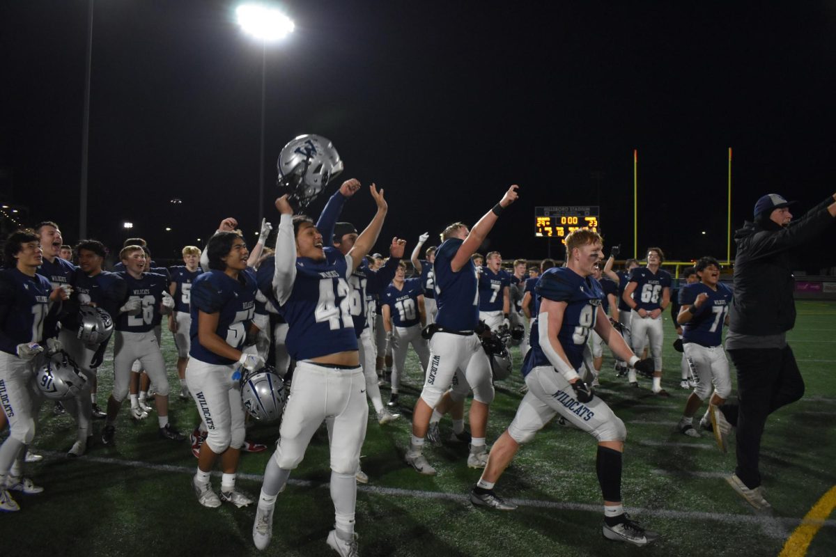 Wilsonville celebrates their first championship in 19 years. Many of this Wilsonville squad took home All-League and All-State awards. 