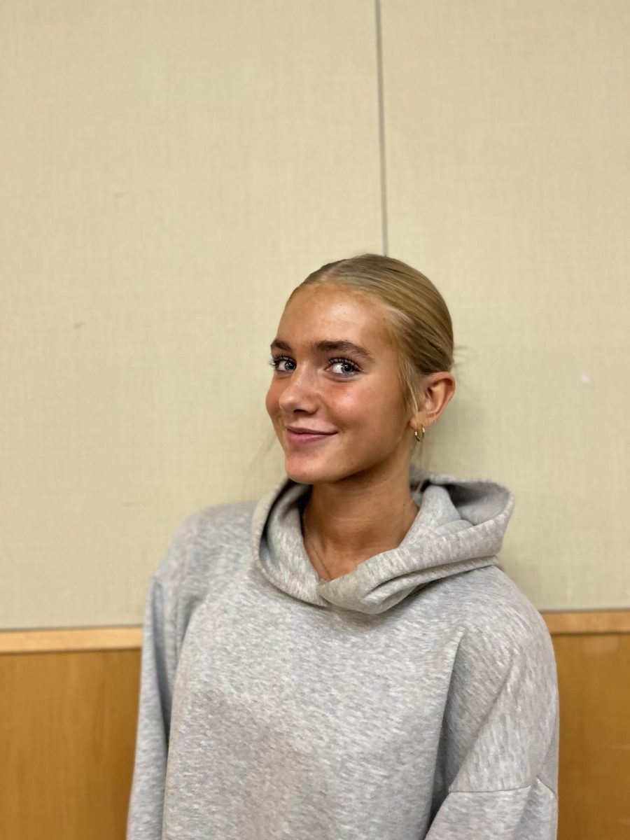 Kaylin Fransone, a student of Wilsonville High School, poses outside of her AP Psychology classroom where she talks about how she got to where she is today.