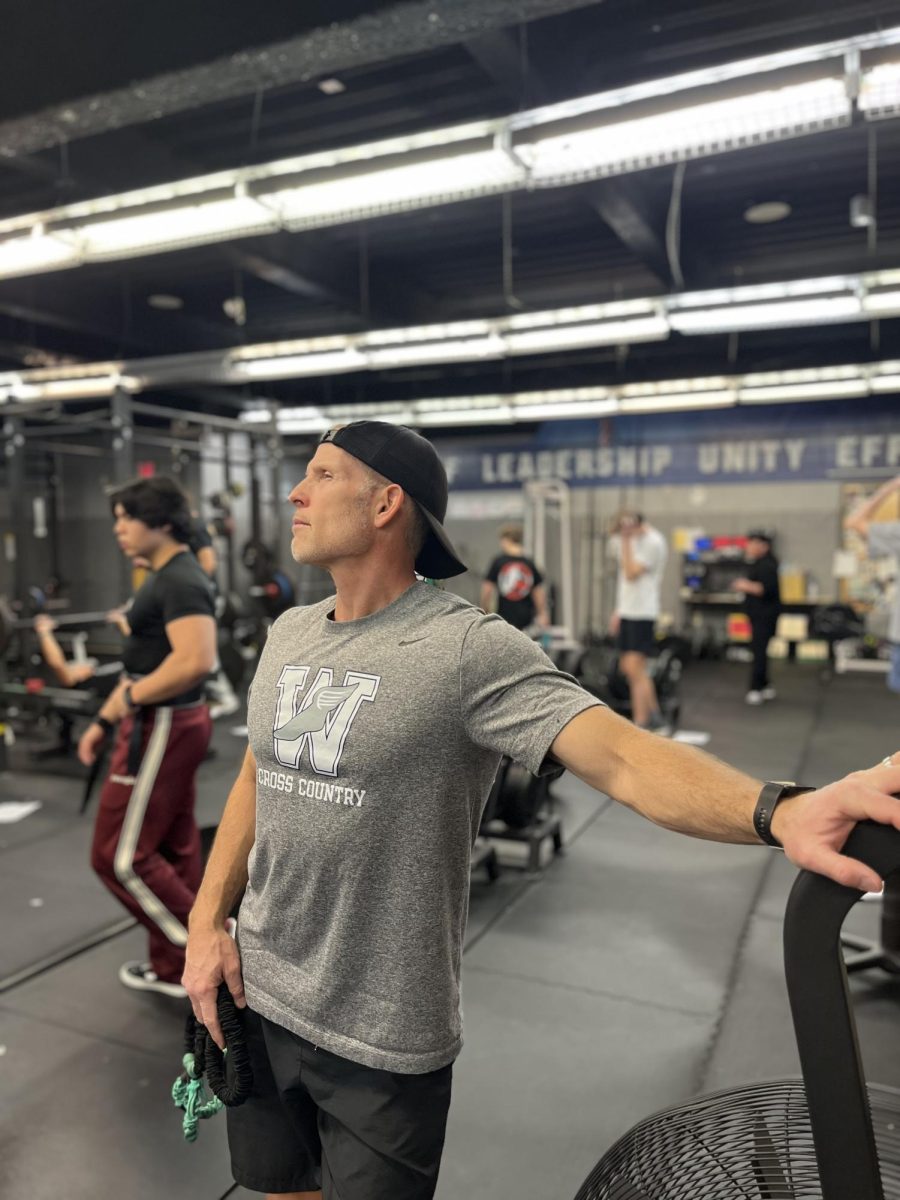 Wilsonville teacher and coach Josh Finck pictured in the weight room at the school. Finck's faith has led him to pursue his passion throughout his career.