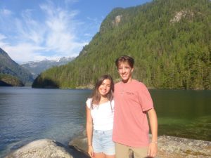 Kate and Liam Kleinke posing for a picture in Malibu, Canada. The twins have a close relationship and always show support to one another in and out of school. 