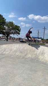 Garcia skates up the slopes at a local park. While some kids spend hours perfecting their skills, others take years perfecting their practice, pushing limits and defying danger. 