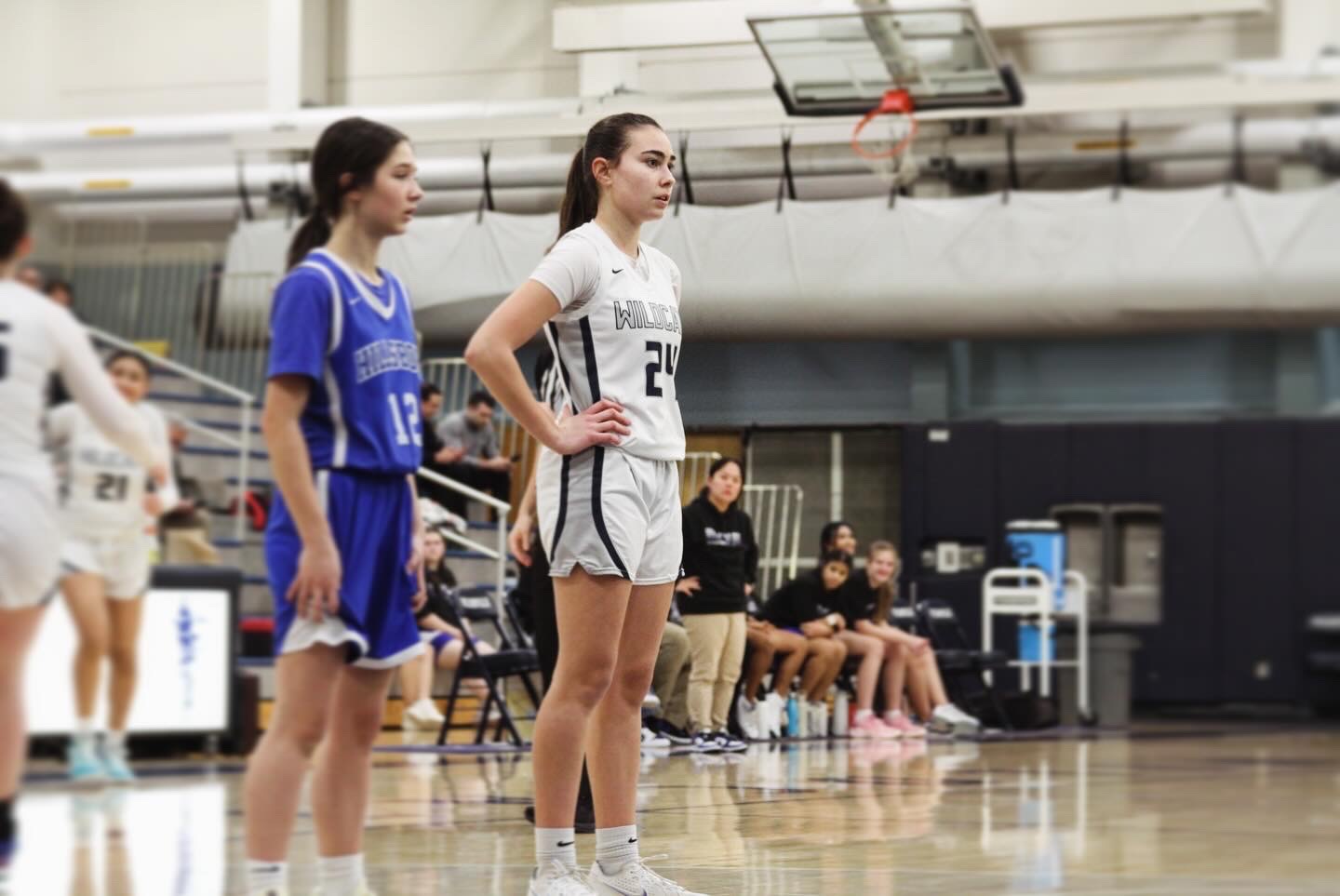 Sophomore varsity player, Elise Chiovaro shifts between varsity and JV when needed. Chiovaro has slid easily into the groove on both teams, a hard worker and selfless team player. On top of her hustle, Chiovaro is a leading scorer on both teams.