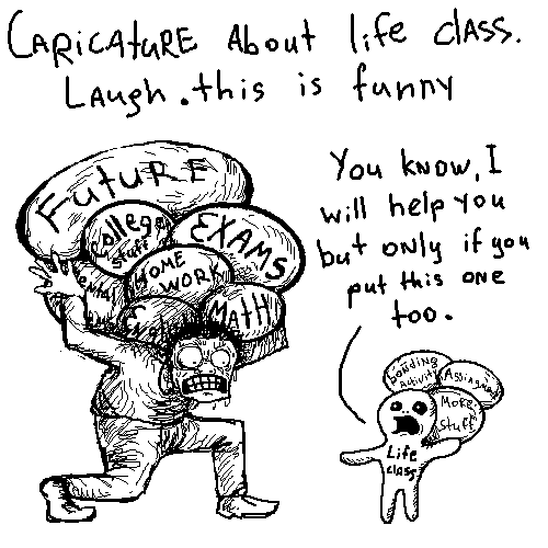 A graphic featuring the monster of what is life class. There are many differing opinions of life class.