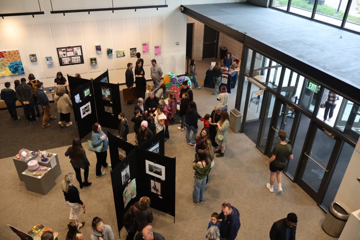 Having a great turn out the Art Show quickly became hard to maneuver. Many people piling the space in front of pieces, relishing in their beauty and effort. 