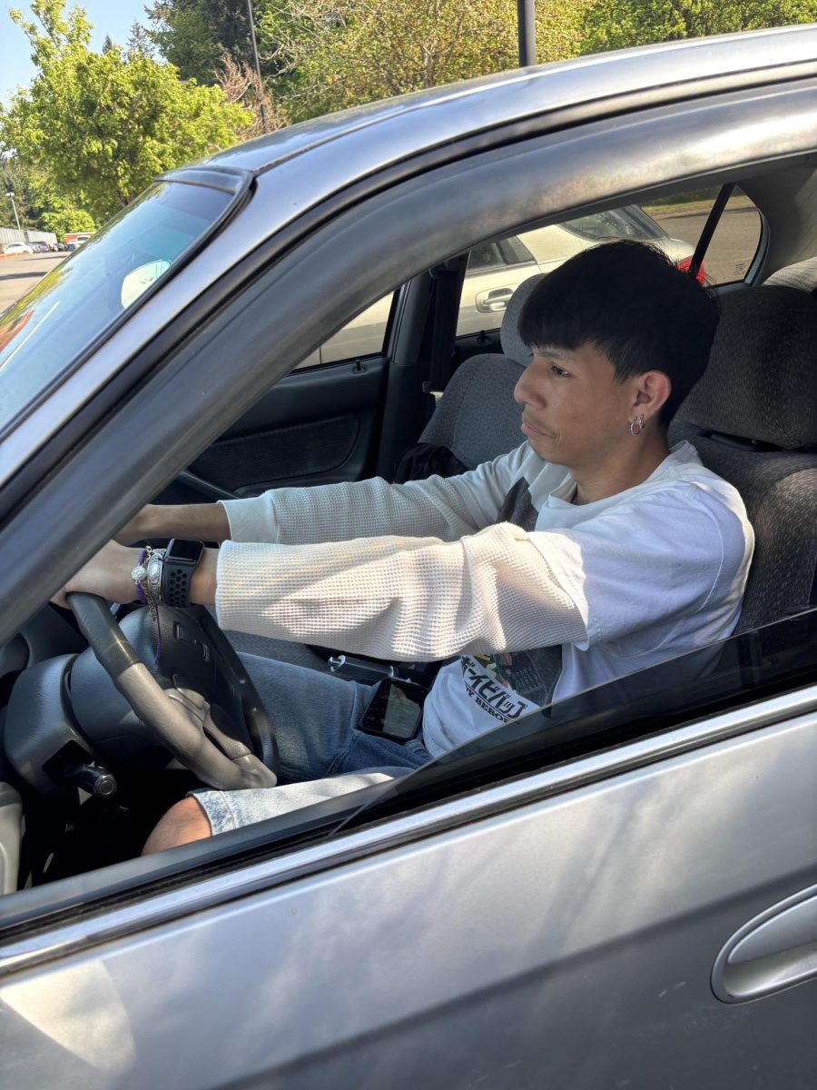 a Wilsonville student worries about driving because he never got the time to practice or get comfortable on the wheel. Instituting driving lessons in schools would benefit students and their families. Photo taken by author.