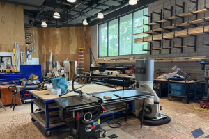 This is Wilsonville High School's shop room. It is currently utilized for tech theater, providing a space to construct extravagant sets. 