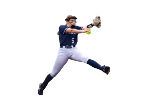 Mia Rucker throws hard against Eagle Point.  Even though the technique is different, softball pitchers require the same level of athleticism as baseball.
Photo by Jorge Emiliano Rumayor Gonzalez