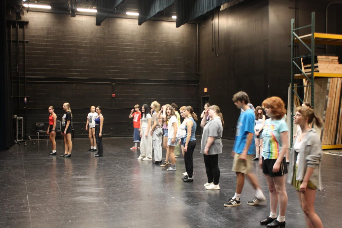 Students come together to learn tap, some having experience while others know next to nothing. Following the leadership of Eve Brindis, students were able to learn the basics and more of tap in two hours. 