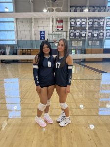 Two best friends on media day. Volleyball comes with more than a pass, set, and hit. It comes with friendships. 