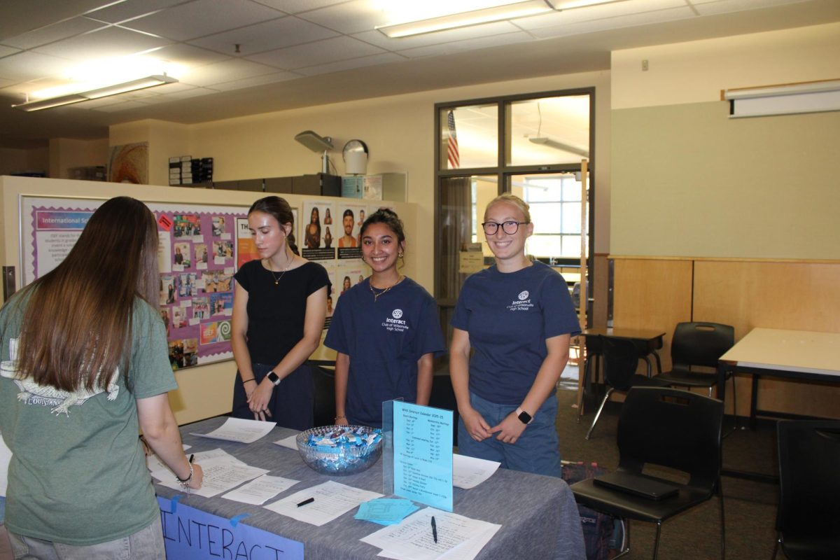 Audrey Arndt and Anvi Singh stand at the Interact Rotary of Wilsonville club. Audrey adds, " we raise money and spread awareness for advocating against human trafficking. At the moment we are working to put peace poles at the middle schools in Wilsonville to lengthen the peace trail through Oregon."