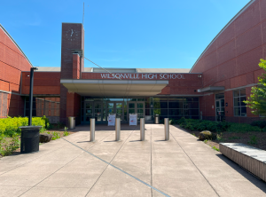 photo of Wilsonville from the front of the school