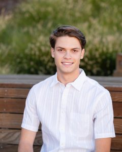 Jackson Bonn-Savage poses for his senior pictures. He is a senior and has been around the community for a vey long time.