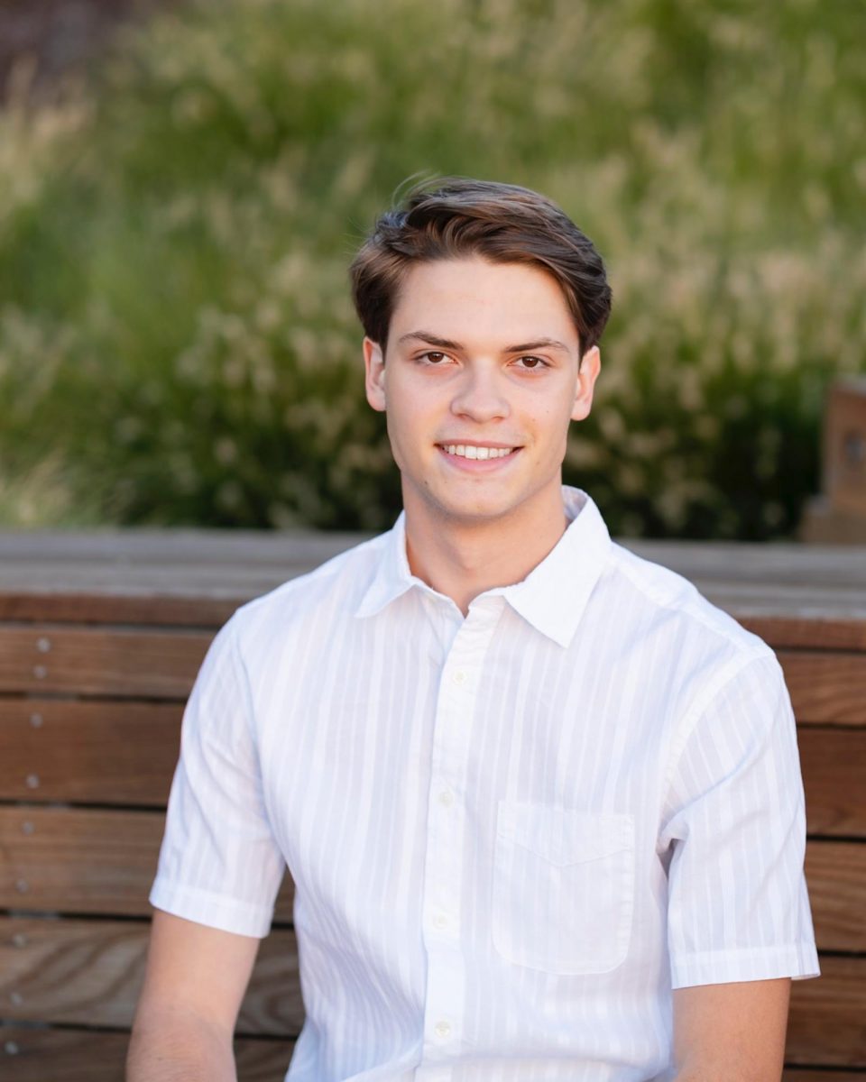 Jackson Bonn-Savage poses for his senior pictures. He is a senior and has been around the community for a vey long time.