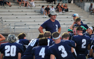 Coach Adam Guenther gathers his team in between games at the Jamboree. Wildcats laid the foundation for another championship run. 
