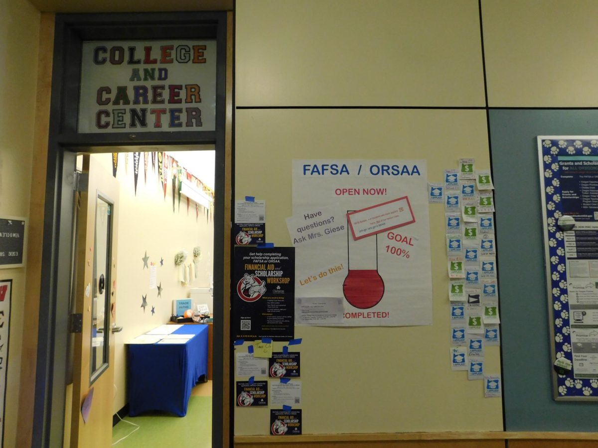 The College and Career center is a top resource for students who have questions about college, work opportunities, internships, and more. By the end of senior year  students are quite familiar with the place and friends with Ms. Giese.