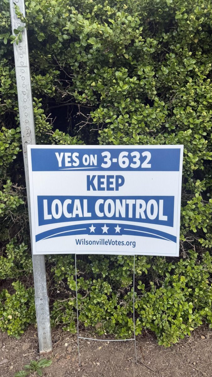 This is one of the yard signs that have been put up around Wilsonville. This sign is urging voters to vote for measure 3-632